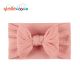 Children's Solid Color Bowknot Decor Knitwear Headwear - pink