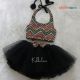 Dazzling Darling Black Birthday Skirt & Top For Baby Girl