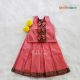 Pink Blossom Onam Pattupavada Skirt and Top for Baby Girl