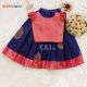 Ethnic wear for baby girl | Royal Rosette Onam Pattupavada Skirt & Top for Baby Girl
