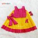 Diwali Dazzle Pink & Yellow Ethnic Skirt & Top for Baby Girl