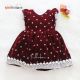 Snow Princess Velvet Christmas Frock for Baby Girls