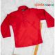 Vibrant Red Onam Kurta & Mundu for Boys