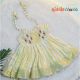 Kasavu Petals Onam Frock for Baby Girls