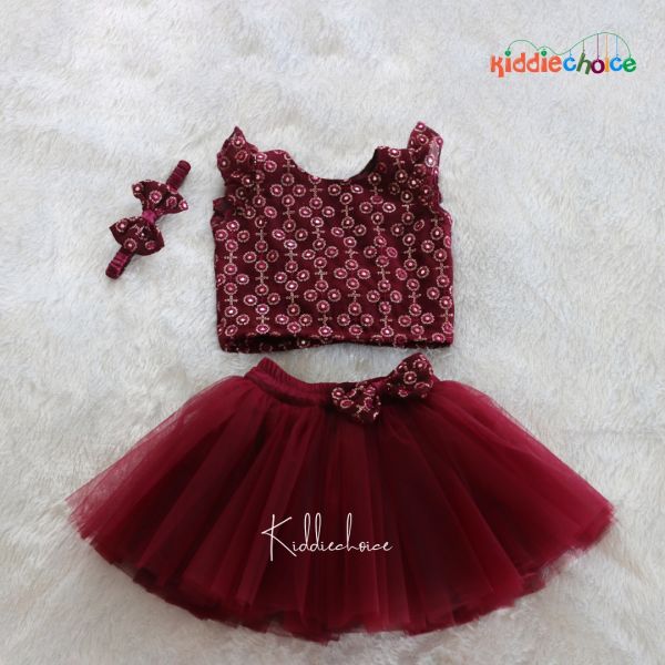 Crop top girls dress 2025